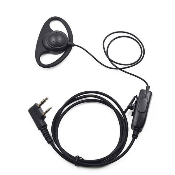 FBI Surveillance Headset PTT Mic D-Ring EarHook for Kenwood PX-888K Baofeng UV5RE Plus UV-B5 GT-3TP Ham Radio - Image 7