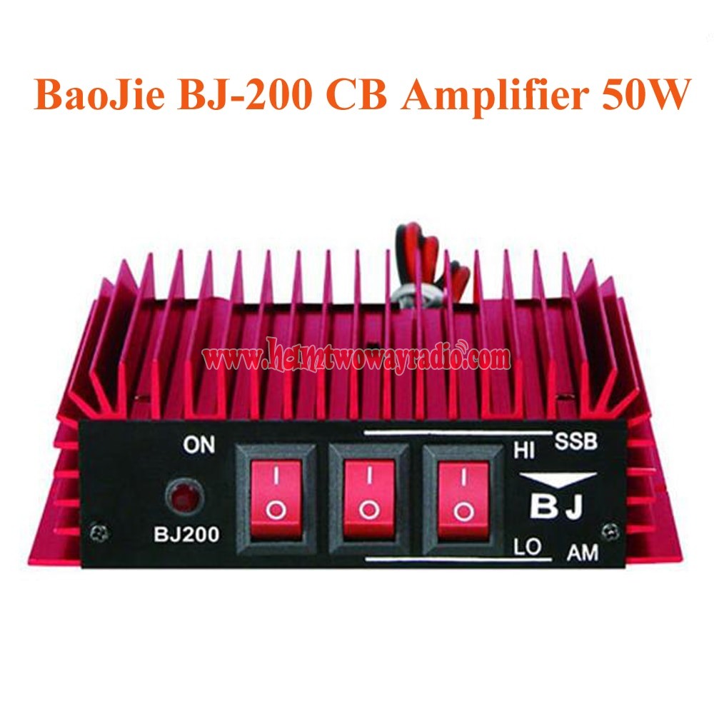 2pcs BaoJie BJ200 CB Radio Power Amplifier 50W HF Amplifier 330 MHz