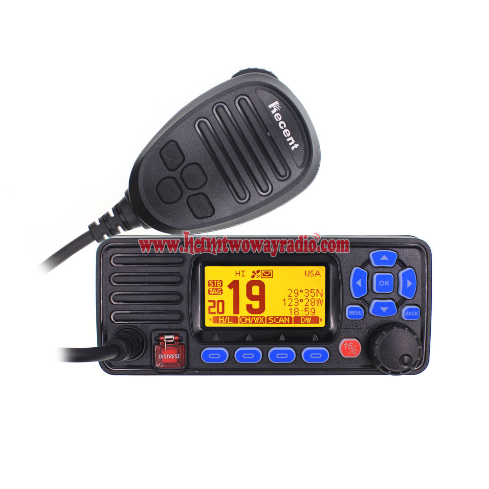 Recent RS509MG 25W GPS VHF Fixed Marine Mobile Radio IP67 Waterproof