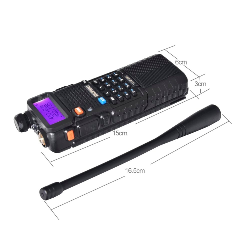 Baofeng UV-5R 3800mAh Battery Walkie Talkie Dual Band Handheld Two Way
