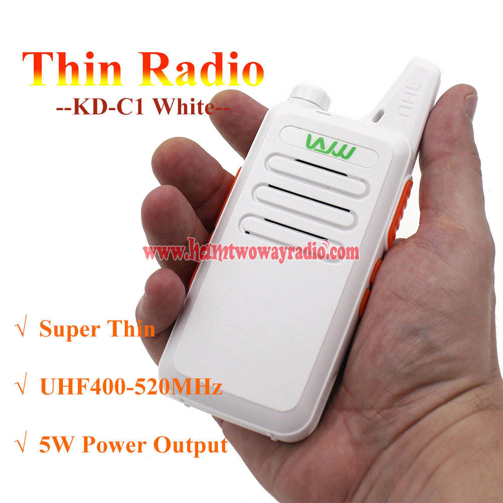 2pcs WLN KD-C52 Mini walkie talkie UHF 400-470MHz Rechargeable two way radio 