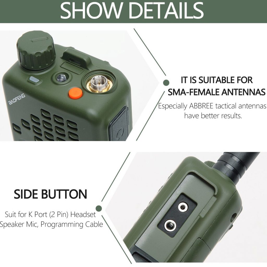 Microfono Altoparlante Tattico Per Baofeng E Altre Radio - Volume Regolabile, Compatibile Con UV-5R, AR-152