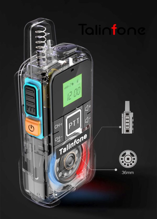 Talinfone E28S Mini Walkie Talkie Handheld Portable Two Way Radio - Image 3
