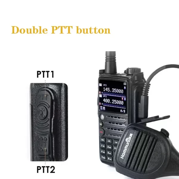 Linton LD-6100 DMR Radio Double PTT Dual Frequency UHF VHF Handheld Digital Walkie Talkie - Image 4