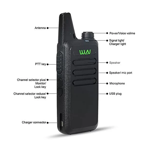 10PCS WLN KD-C1 UHF 400-470 Mhz Small Min Handheld Walky Talky - Image 2